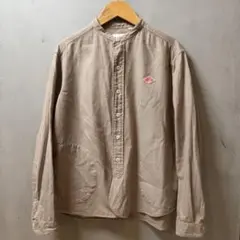 ダントン バンドカラーシャツ ベージュ 長袖　36 美品 コットン　日本製