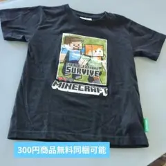 Minecraft キャラクターTシャツ 130サイズ ブラック