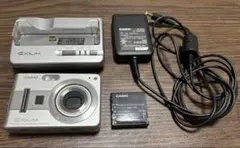 【動作確認済】CASIO EXILIM デジタルカメラ 本体 シルバー 充電器