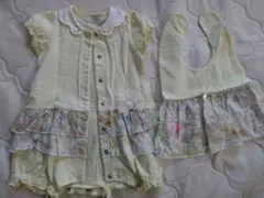 べべ　ルダクティオン　ロンパース　スタイ　セット