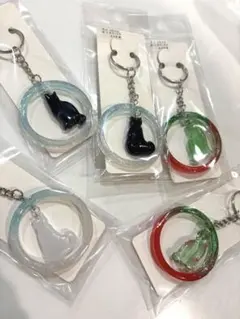 猫レジンキーホルダー