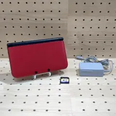 動作品/点検・整備済み ニンテンドー3DSLL レッド×ブラック（付属品あり）