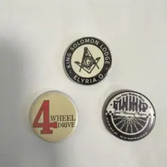 ピンバッジ3点セット