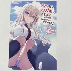 理想の彼女 2巻 特典ポストカード 1枚 イラストカード ZIN