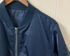 【美品】SHIPS シップス MA-1 ジャケット M ブラック ナイロン