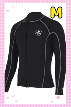 ウェットスーツ 長袖ジャケットフロントジッパー 伸縮性 防寒防風 保温 耐久
