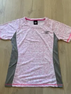 umbro ピンク✕白✕グレー 半袖Tシャツ Lサイズ