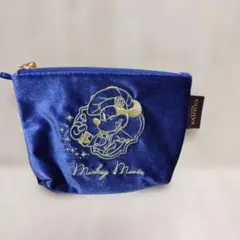 ディズニーストア（GODIVA）　ミッキーマウス刺繍サテンポーチのサムネイル