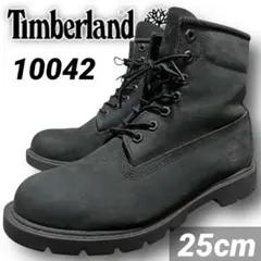 1080 【美品】ティンバーランド 25cm 黒 ワークブーツ 6インチブーツ