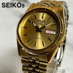 2026年最新】SEIKO 5 文字盤カラー：ゴールド メンズ 自動巻き時計の
