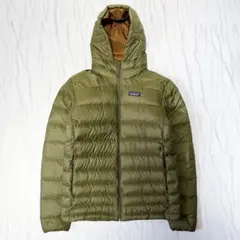 《人気カラー》パタゴニア ハイロフトダウンフーディ オリーブグリーン メンズXS
