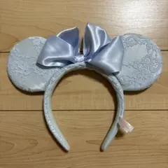 ディズニー水色レースリボンカチューシャ