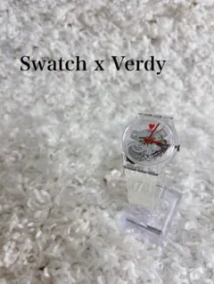 Swatch × VERDY コラボウォッチ クリア腕時計 スケルトン【稼動品】のサムネイル