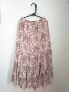ANAYI ペイズリー柄 フレアスカート