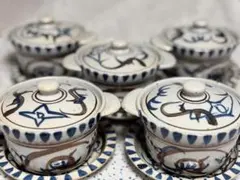 レトロな食器　前畑陶器　茶碗蒸し　5客