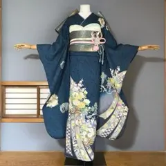 振袖 身丈154.5cm 辻が花 金通し - メルカリ