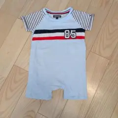 TOMMY HILFIGER 水色ロンパース 74