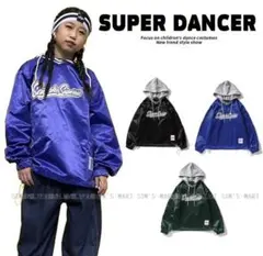 ダンス衣装 ヒップホップ キッズダンス衣装 ナイロンパーカーK-POP 韓国