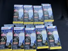 TOSHIBA LED電球 E17 440ルーメン 40W相当 9個セット