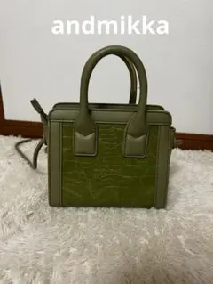 andmikkaアンドミッカ　ショルダーバッグ　ハンドバッグ　2wayバッグ