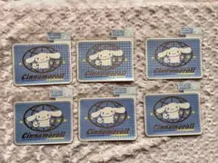 シナモロール　ステッカー　6枚セット　エアライン　サンリオ　2005年