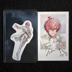 にじさんじ 赤城ウェン 6周年 チェキ風カード & 特典ステッカー セット