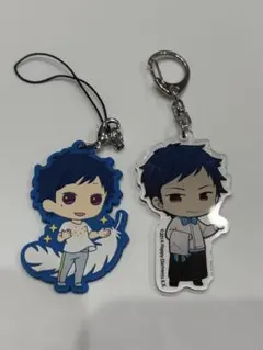 あんさんぶるスターズ 伏見弓弦 キーホルダー 2点セット あんスタ ラバスト