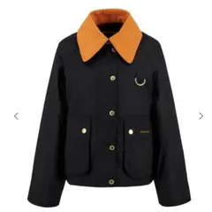 Barbour バブアーワックスジャケットショート丈ジャケットブラック アウターのサムネイル
