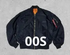 2000年代 ALPHA MA-1 旧モデル 黒 L フライトジャケット y2k