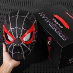 Spider-Man Mask 可動式目 スパイダーマン マスク コスチューム