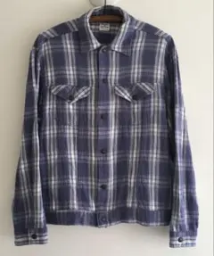 Necessary or Unnecessaryチェックネルシャツ風ジャケット