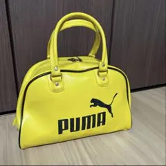 PUMA エナメルバッグ　イエロー
