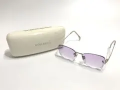 ニナリッチ サングラス 度入り チタンモデル アイウエア パープル系 シルバー系のサムネイル