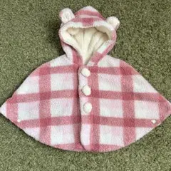 こども服　ポンチョ　アウター　女の子　冬服　防寒