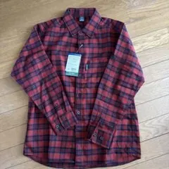 mont-bell 赤黒チェック ネルシャツ XS