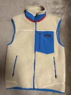 h*k様 patagonia レトロXベスト クリーム/アラスカブルー