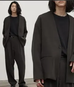 WYM　CARDIGAN JK RELAX SET-UP チャコールグレー