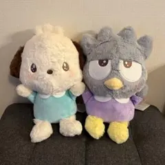 サンリオ　ぎゅーしてドールBIGタイプ　2 ポチャッコ　バッドばつ丸　2種セット