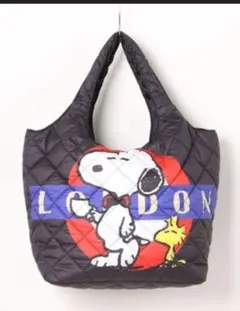 スヌーピー　PEANUTS 中綿キルティング　　トートバッグ　大きめ