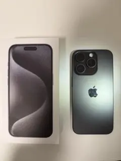 超美品 iPhone15Pro ブラックチタニウム