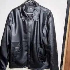 ZARA ブラックレザージャケット