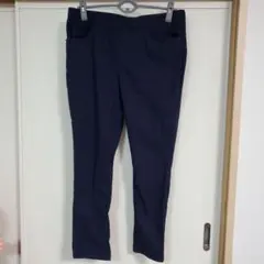 【未使用】濃紺ネイビー スリムフィット カジュアルパンツ　大きいサイズ