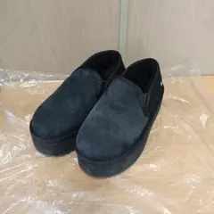 エミュ EMU【23cm】紺 厚底 スリッポン ムートンブーツ