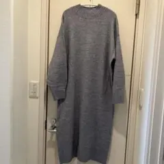 ハイネックワンピース ロングワンピース