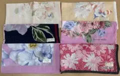 HANAE MORI ハンカチ まとめ売り 花柄 大判 未使用　6枚セット