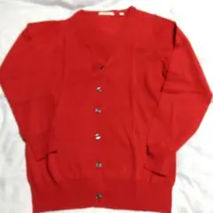 niko and ... レッド Vネックカーディガン