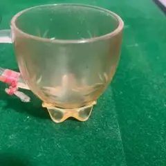 透明ガラスカップ 花3模様