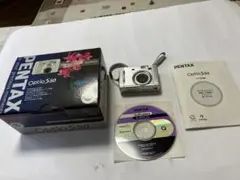 【完動品】PENTAX Optio S50 コンパクトデジタルカメラ　シルバー 備品元箱付き完動品・転送特典有り】PENTAX Optio S50 コンパクト