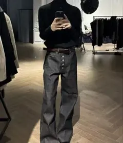 リジットデニム ストレートデニムパンツ y2k opium DND4DES