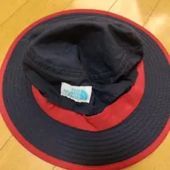ノースフェイス　キッズ　バケットハット　ネイビーレッド